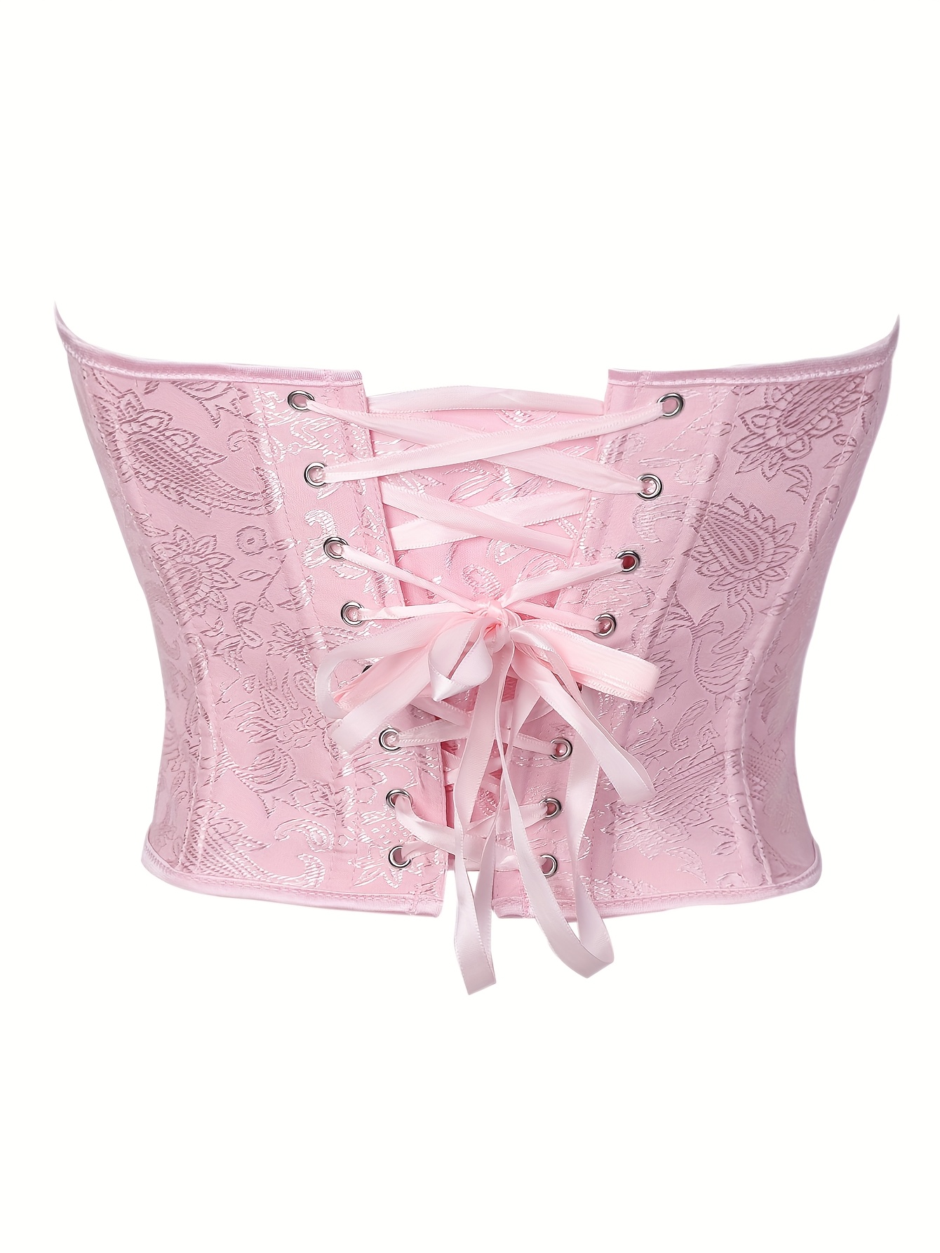 Pink Corset Gothic Victorian W - Strapless Bra Backless 评论和价格