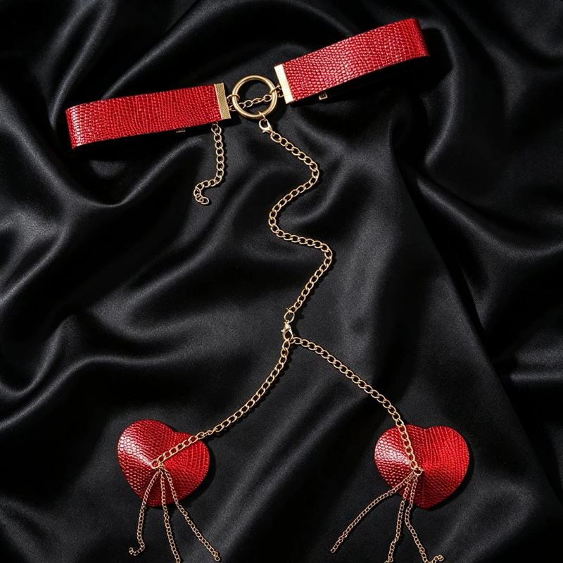 Womens Metal Chain Linked Nipp - Nipple Cover Pasties 评论和价格