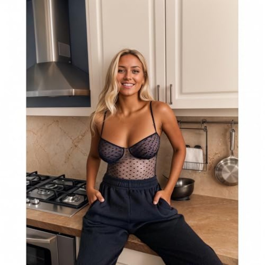 Sheer Sexy Lingerie For Women, - Lace Teddy Lingerie 评论和价格