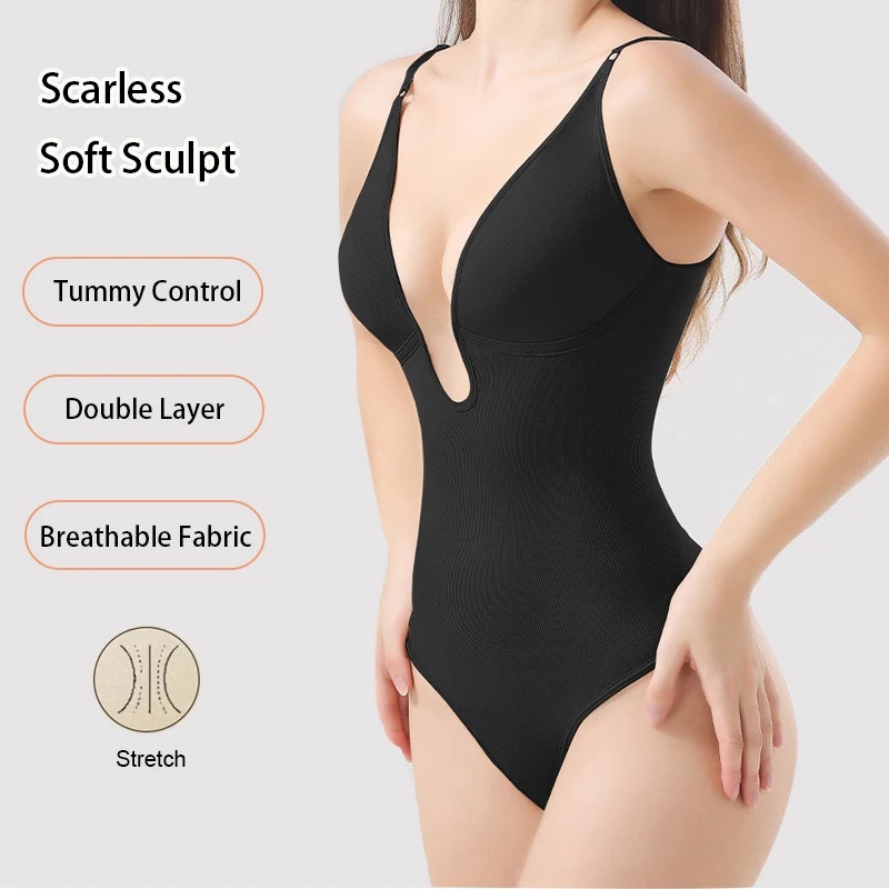 Women's Backless Bodysuit Shap - Seamless Underwear Women 评论和价格
