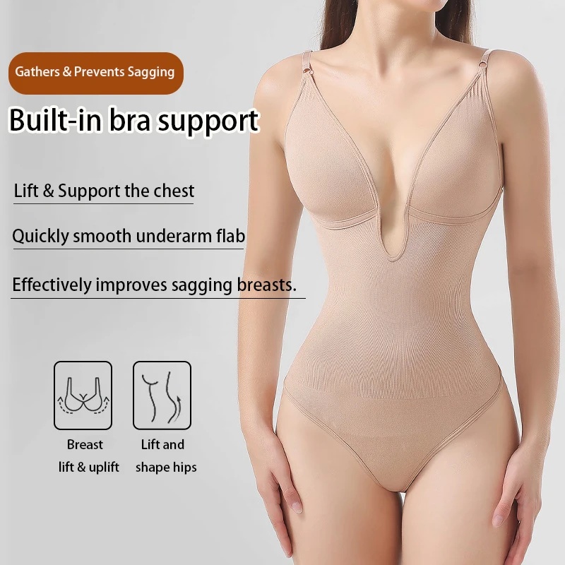 Women's Backless Bodysuit Shap - Seamless Underwear Women 评论和价格